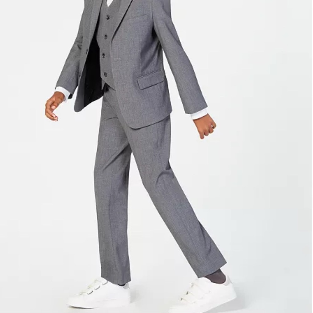 New with Tags Calvin Klein Boys' Slim-Fit Stretch Suit Pants size 10